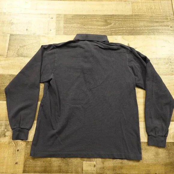 Lacoste Long-Sleeve Polo Shirt Men’s‎ Medium Navy Classic Cotton Croc Logo - Picture 9 of 11